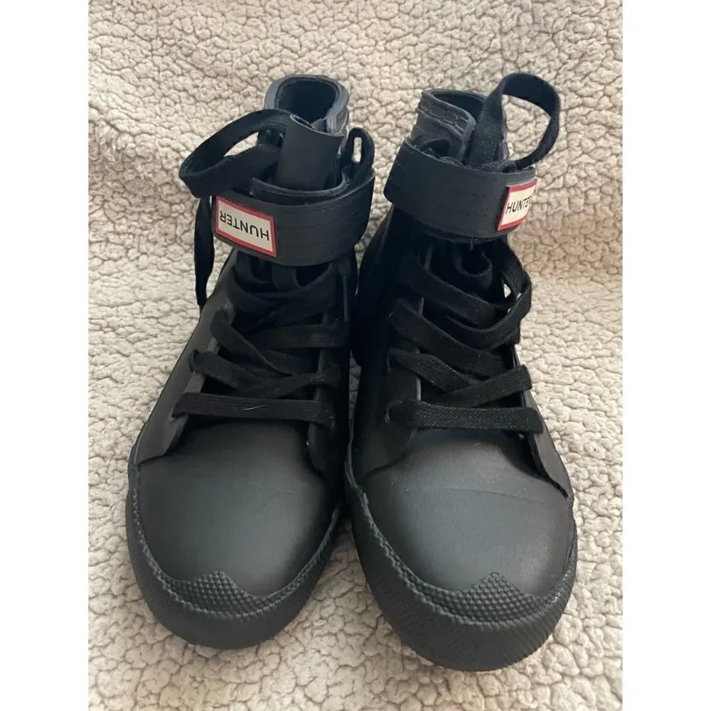 Sneakers HUNTER - Womens Original Hi- Top WFK1004RMA Black size 7